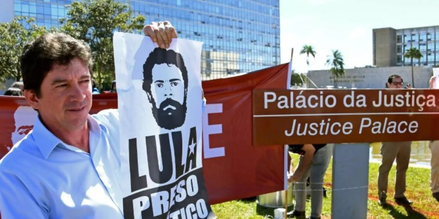 Protest von Lula-Anhängern