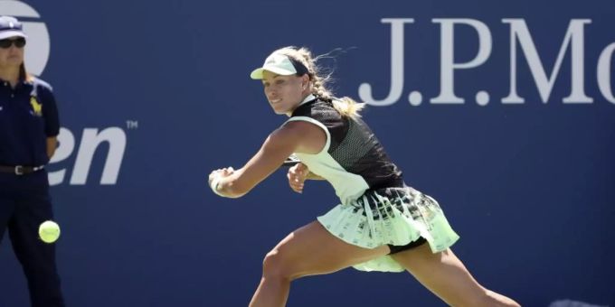 Frühes Aus bei den US Open für Angelique Kerber. Foto: Kevin Hagen/AP/ Djokovic US Open