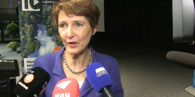 SP-Bundesrätin Simonetta Sommaruga spricht in Rapperswil über Klimawandel. Klimawandel Bundesrätin Simonetta Sommaruga.