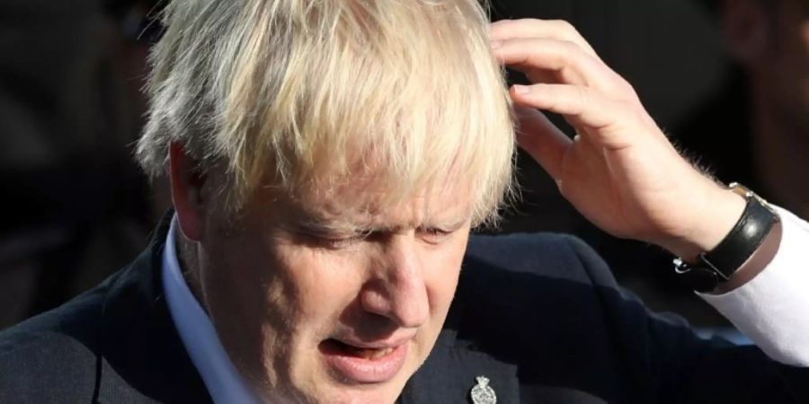Johnson bei einem Besuch in Nordengland am Donnerstag