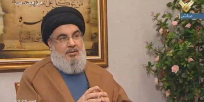 Hisbollah-Chef Hassan Nasrallah freut sich über die Niederlage der USA in Afghanistan. (Archivbild) hisbollah Hassan nasrallah