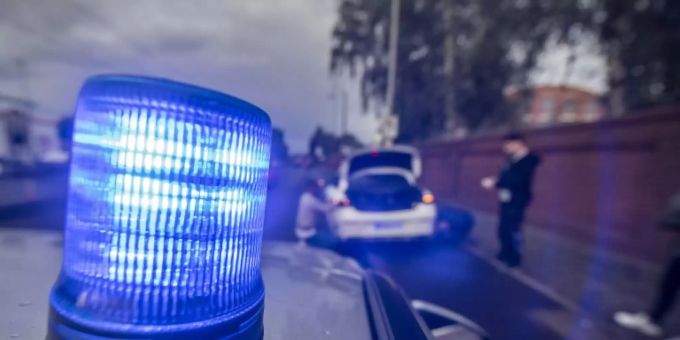 Polizeiwagen im Einsatz Polizeiwagen im Einsatz