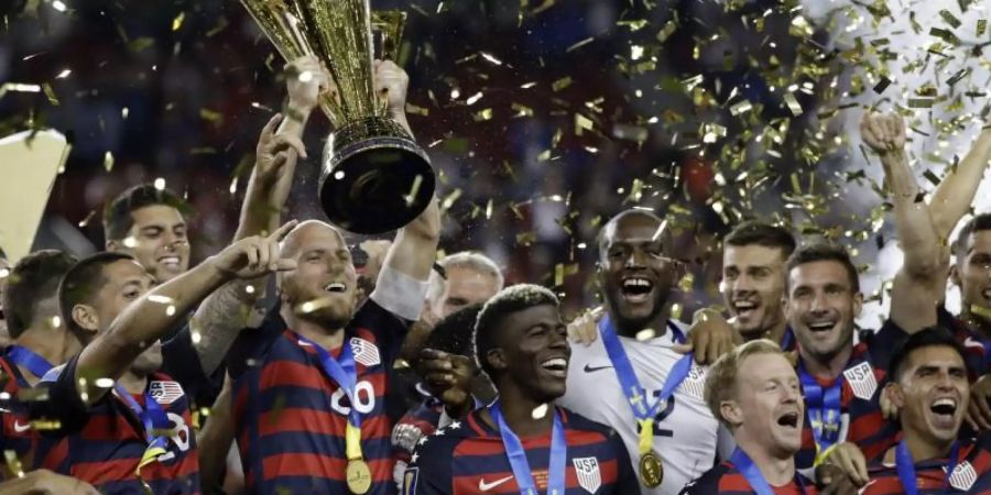 Die US-Mannschaft gewann den Gold Cup 2017. Foto: Marcio Jose Sanchez/AP
