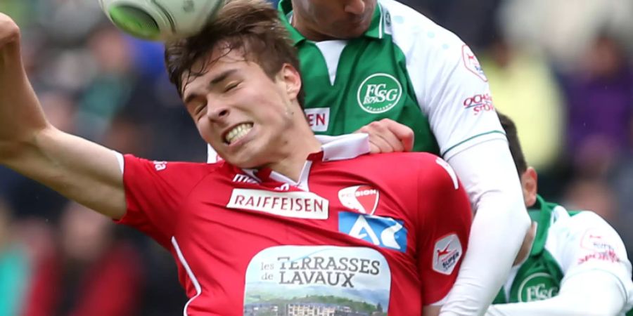 Milan Vilotic (oben) ist in der Innenverteidigung von St. Gallen ein fester Wert