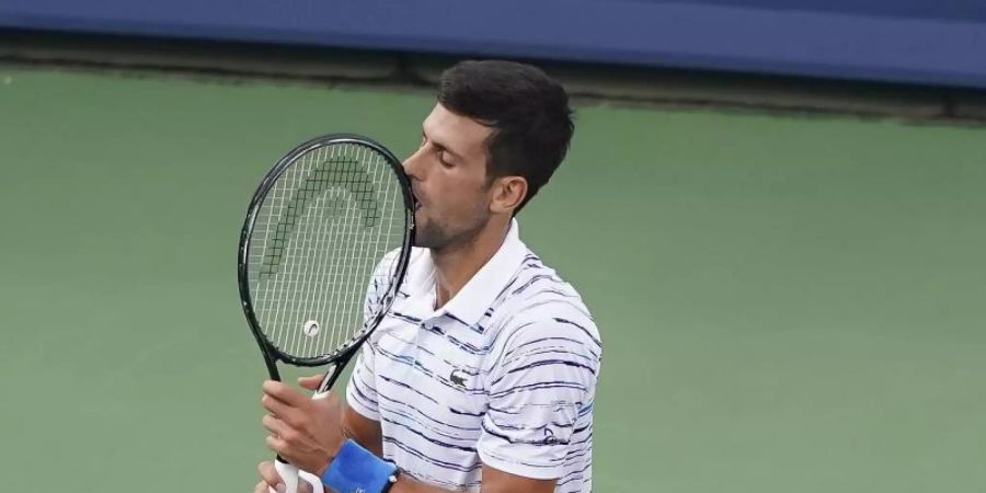 Novak Djokovic verpatzte die Generalprobe für die US Open. Foto: John Minchillo/AP