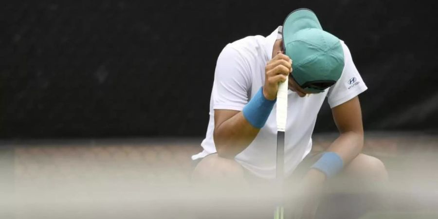 Lee Duckhee ist beim ATP-Turnier in Winston-Salem ausgeschieden. Foto: Walt Unks/Winston-Salem Journal/AP
