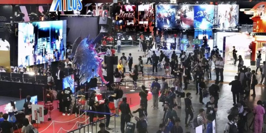 Rund 250.000 Besucher werden zu der viertägigen Tokyo Game Show erwartet. Foto: Kyodo