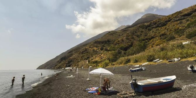 Italy Stromboli Eruption