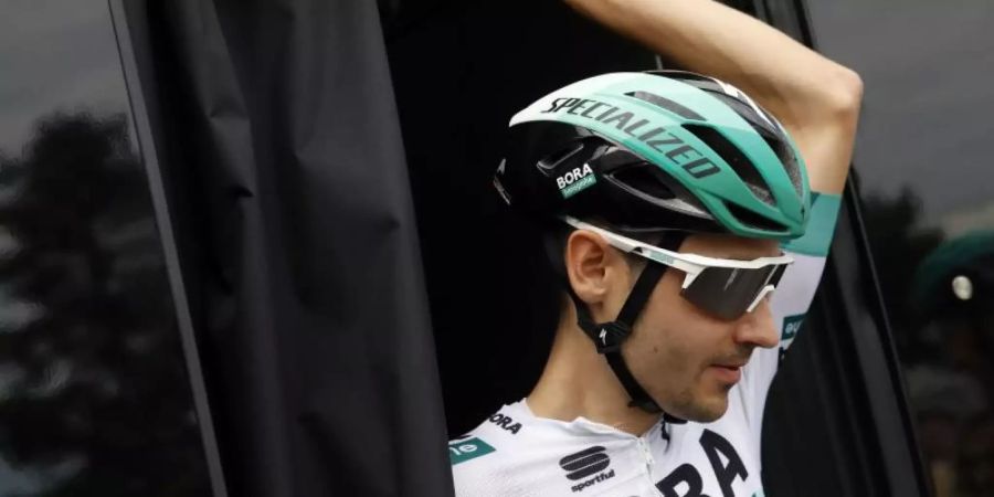 Emanuel Buchmann teilt sich bei der Tour de France ein Doppelzimmer mit Maximilian Schachmann. Foto: Christophe Ena/AP