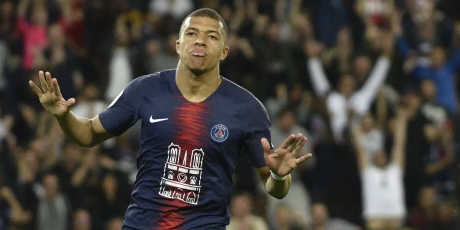 Kylian Mbappé fällt mit einem Muskelfaserriss im linken Oberschenkel mehrere Wochen aus.