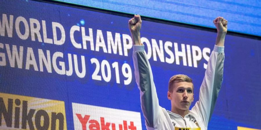 Nach Gold im Freiwasser und im Becken ist Florian Wellbrock ein Kandidat auf Edelmetall in Tokio. Foto: Bernd Thissen
