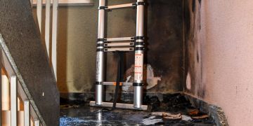 Brand in Treppenhaus