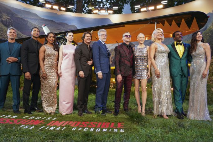 Das Team von «Mission Impossible 8: The Final Reckoning» bei der Premiere am 15. Mai in London. Mission Impossible Tom Cruise