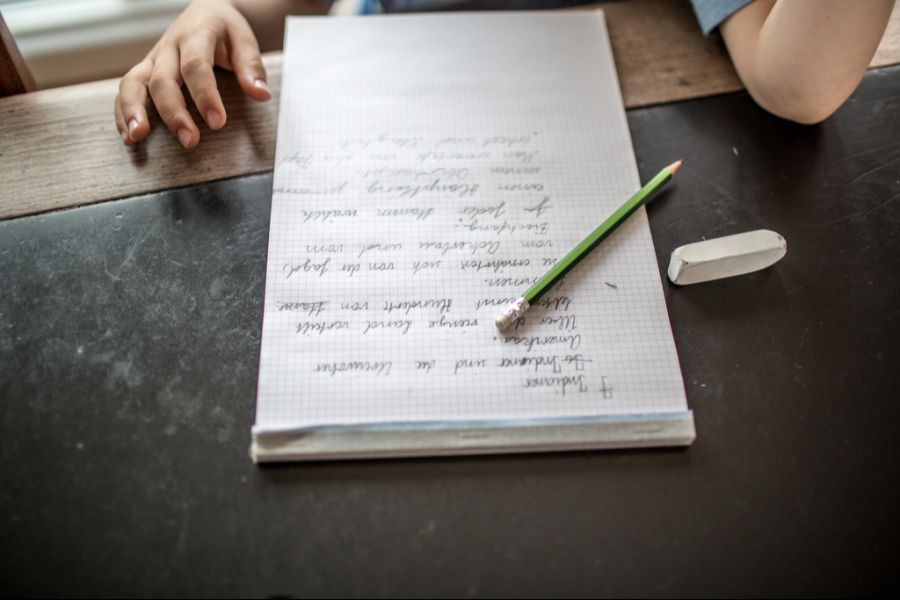 Schule Handschrift