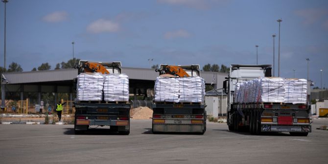 Nahostkonflikt - Hilfsgüter für Gaza