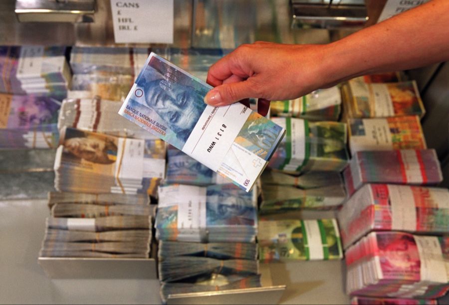 Geldscheine im Tresor