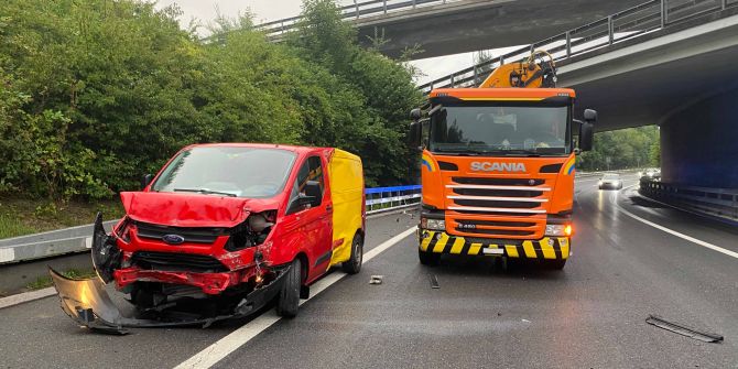 Kollision auf A14
