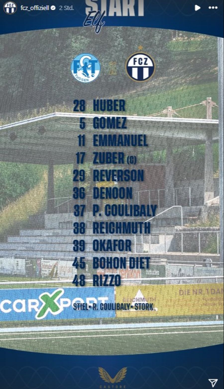 So spielte der FC Zürich gegen Tuggen...