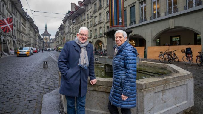 Evelyn Kobelt, Präsidentin, und Gerhard Egger, Kassier und Sekretär, vom Kramgassleist.