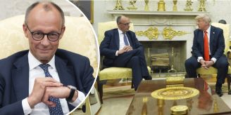 Trump-Besuch - Geschenk, Schenkelklopfer & 4 Minuten Redezeit für Merz Trump-Besuch - Geschenk, Schenkelklopfer & 4 Minuten Redezeit für Merz