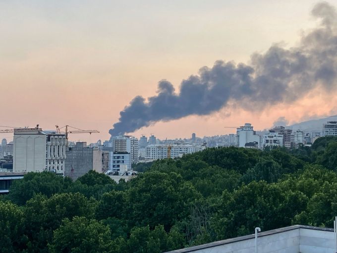 Teheran im Iran wird nach wie vor aus Israel bombadiert. israel iran