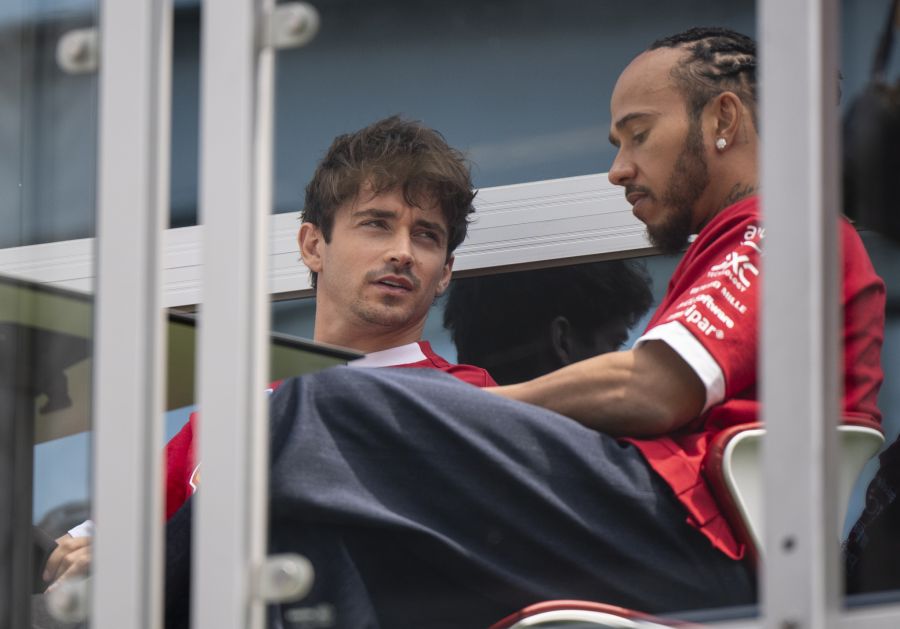 Charles Leclerc Lewis Hamilton