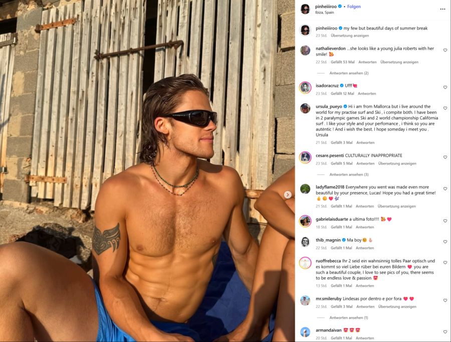 Lucas Braathen nutzt die Sommerpause für kurze Ferien in Ibiza.