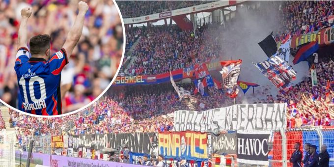 «Habemus Xherdan» - Weisser Rauch: FCB-Fans feiern Shaq als Papst «Habemus Xherdan» - Weisser Rauch: FCB-Fans feiern Shaq als Papst