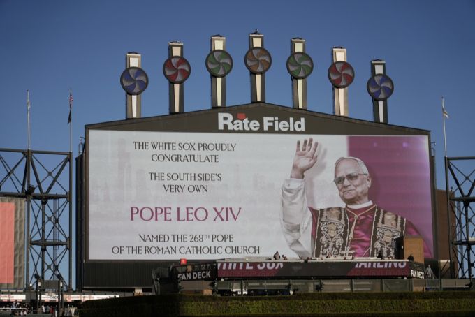 Die White Sox sind stolz auf ihren Edelfan. leo xiv