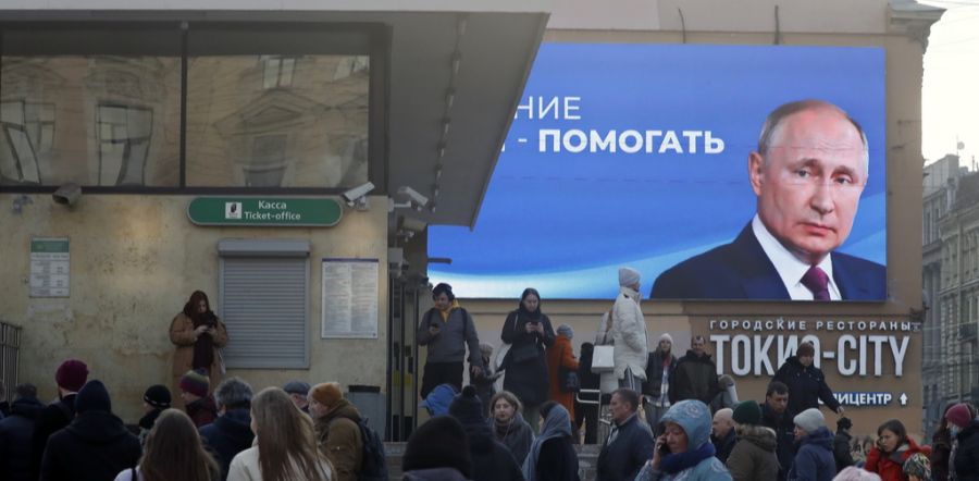 Putin Wahlplakat Russland