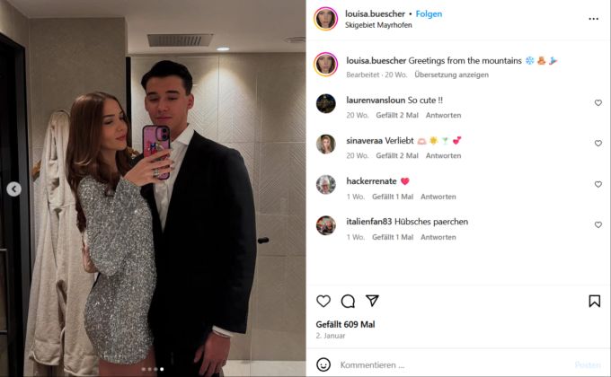 Diegos Freundin teilt regelmässig Pärchenfotos auf Instagram. let's dance diego