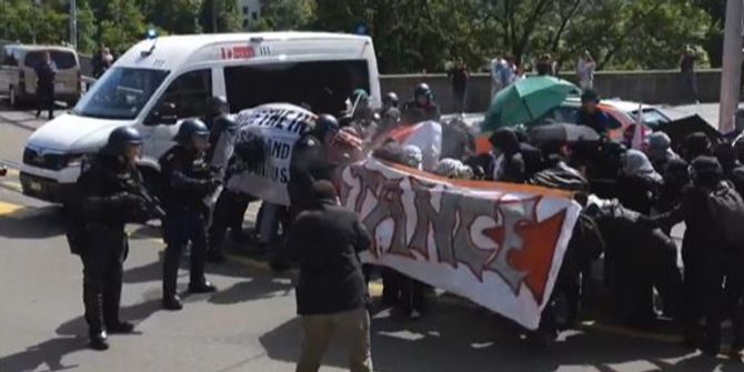 Ausschreitungen propalästina demo bern
