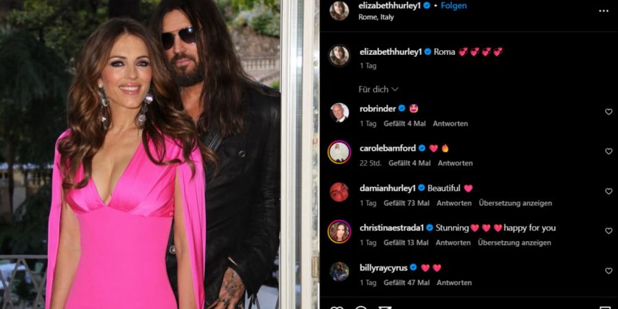 Elizabeth Hurley Billy Ray Cyrus