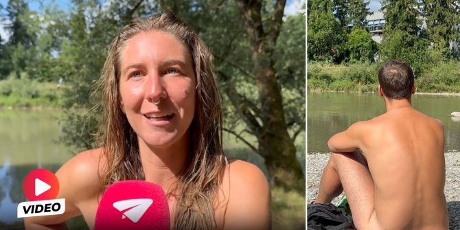 Werdinsel Interview und nackter Mann