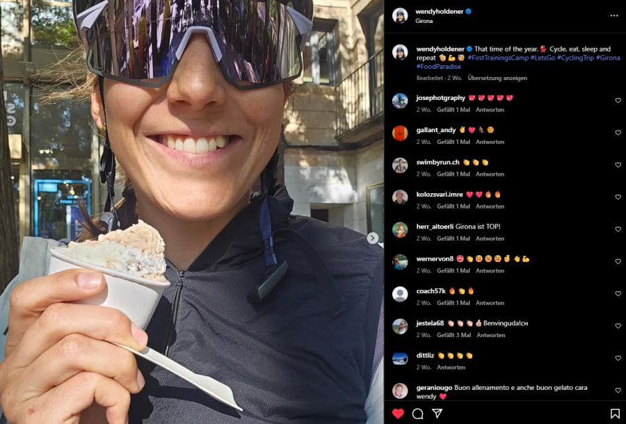 Hinter Marco Odermatt ist Wendy Holdener auf Instagram die Nummer zwei der Ski-Schweiz.