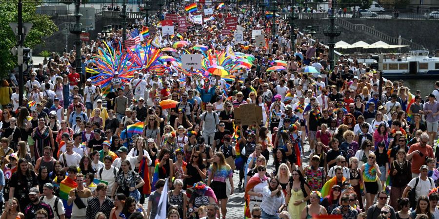 Die Regenbogenparade war Höhepunkt des Festivals.