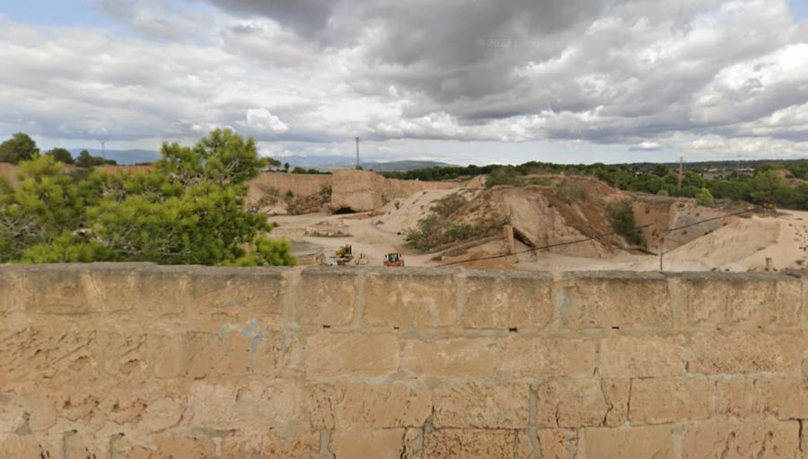 Nach ein paar Hundert Metern passierte der Deutsche den Steinbruch am Camí Porciúncula – und hatte eine Vision!