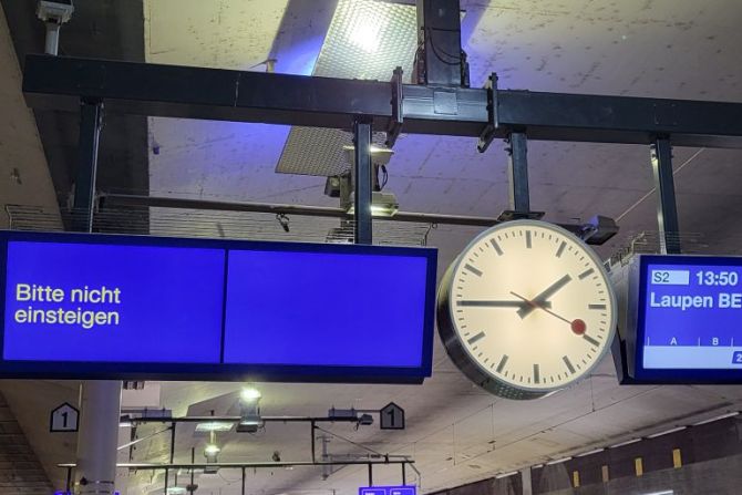 SBB Bildschirm nicht einsteigen