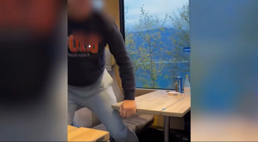 Das Video von der Zugattacke machte bis in die Ukraine Schlagzeilen.