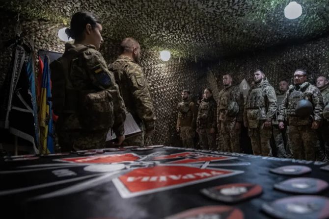 Soldaten Ukraine Ordensverleihung