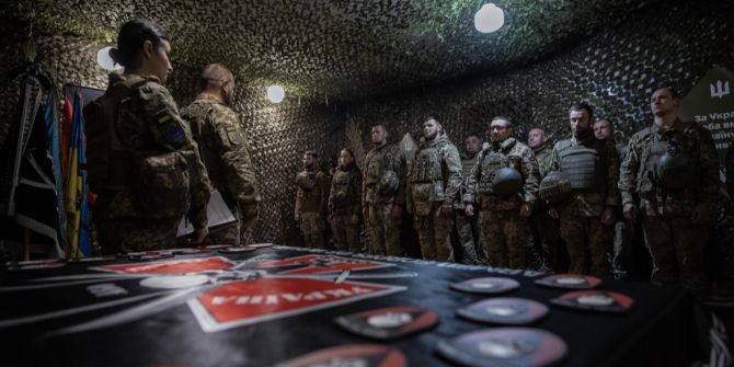 Soldaten Ukraine Ordensverleihung