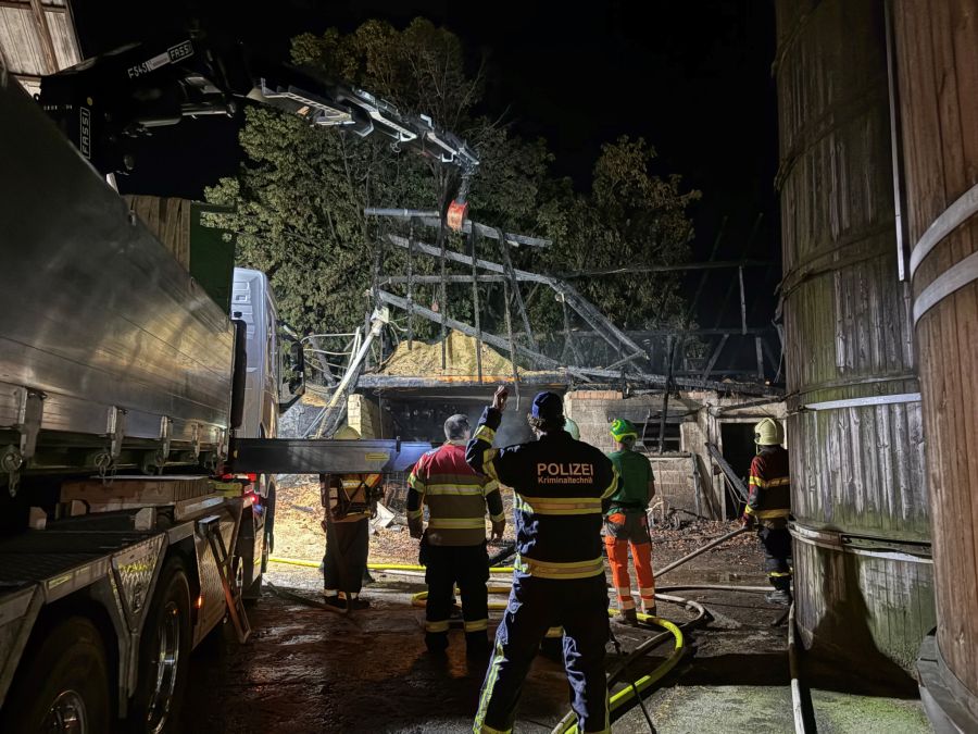Durch das Feuer entstand Sachschaden.