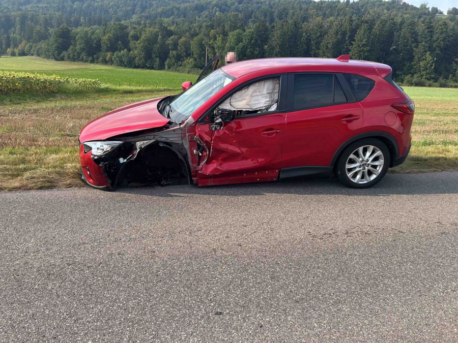 Beim Unfall entstand Sachschaden.