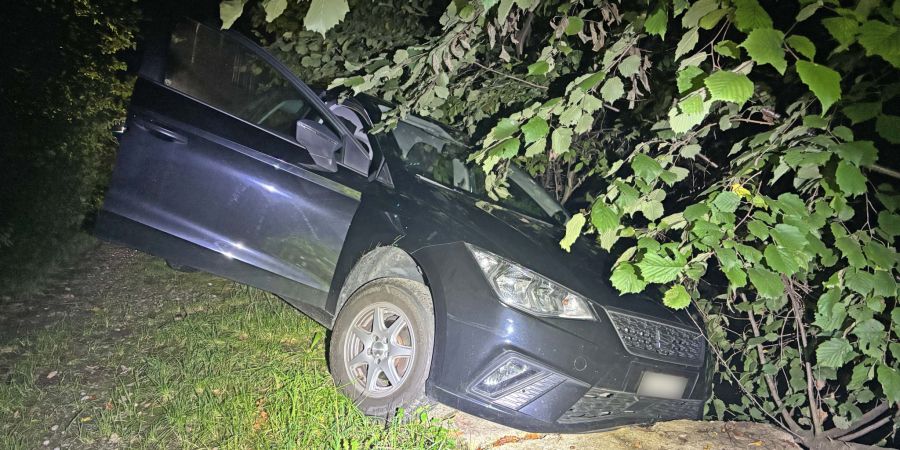 verunfallten Auto
