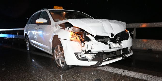 Selbstunfall auf A13