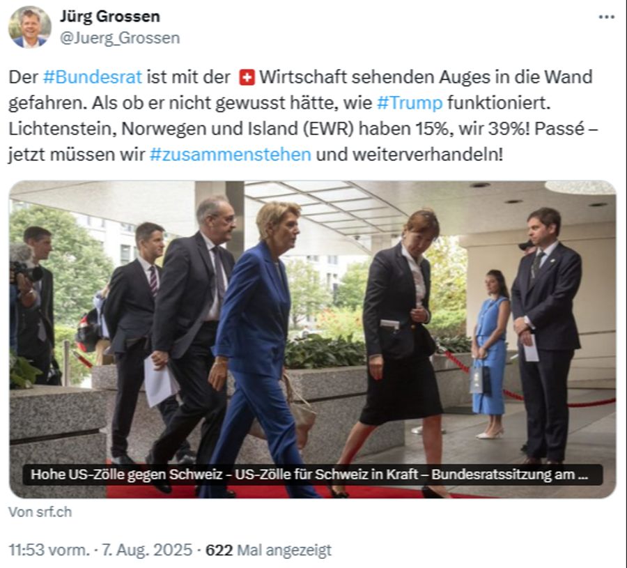 GLP Jürg Grossen Tweet
