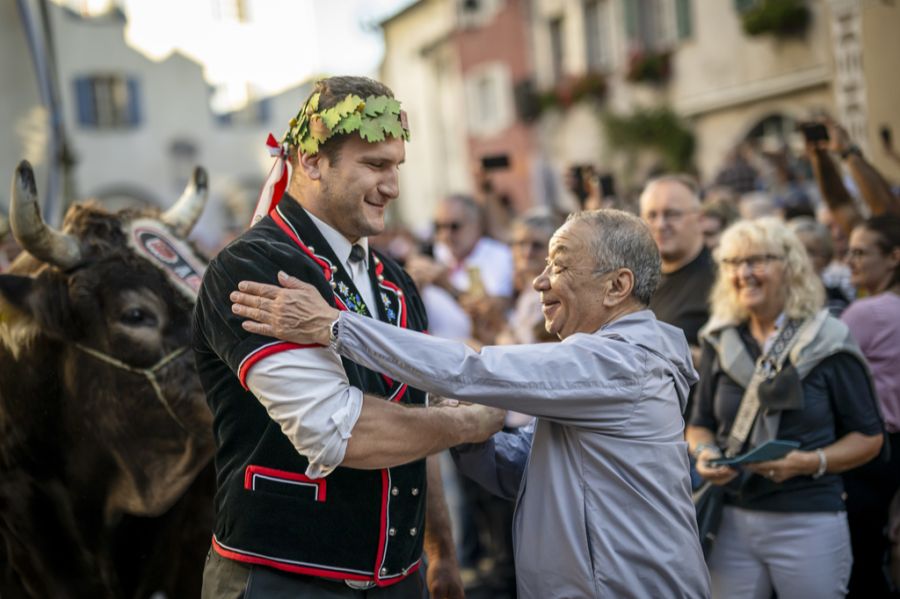 Der Schwingerkönig ist in Maienfeld zum Greifen nah.