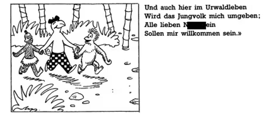 Auch rassistische Darstellungen machten vor Globi keinen Halt.