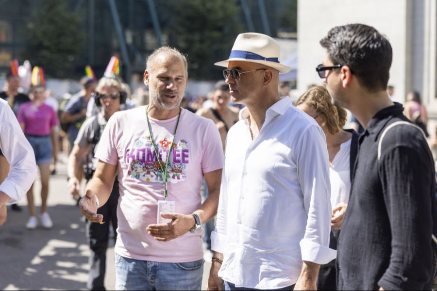 Darüber nervt sich Organisator Joel Meier (links), der Anlass werde mit Abfall geflutet. (Archivbild)