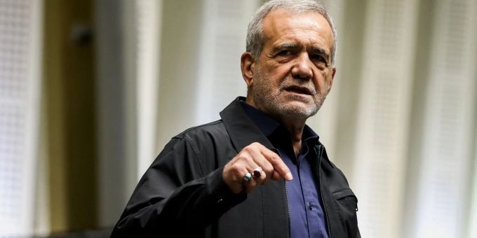 Irans Präsident Massud Peseschkian. Massud Peseschkian